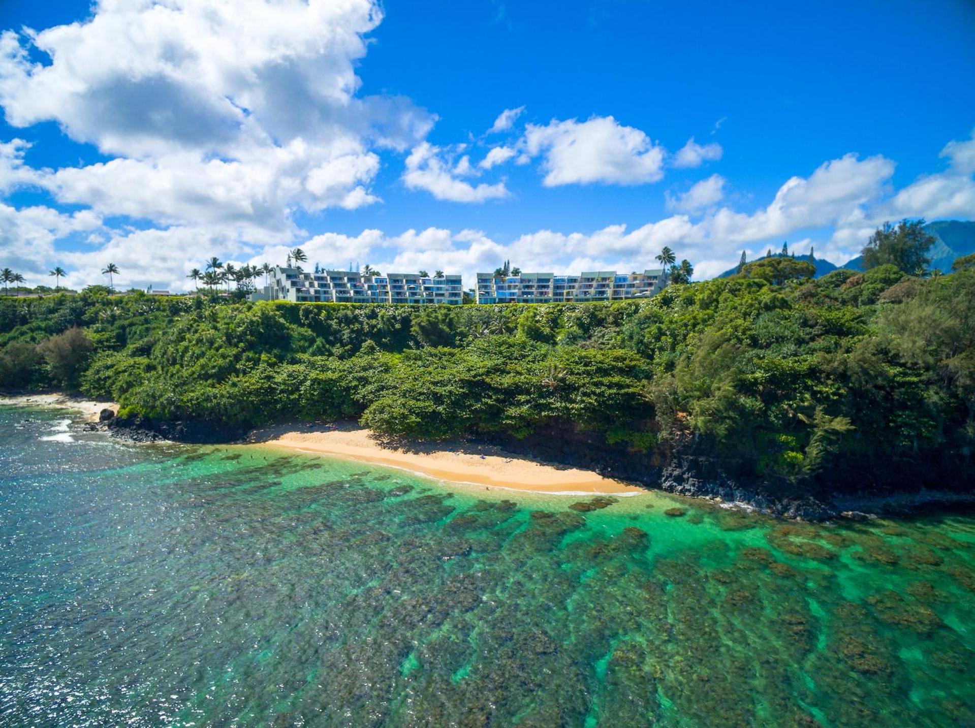 Puu Poa Ocean Bluff Condo, Incredible Views, Walk To Beaches, Pool & Tennis Princeville Exterior photo